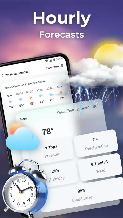 Météo Locale : Direct, horaire screenshot 1