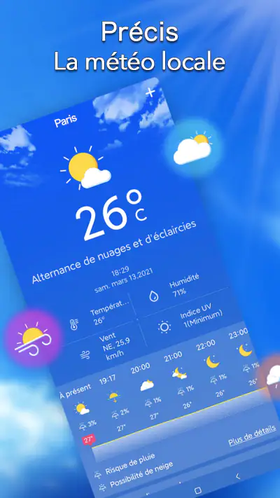 Météo locale：Prévisions météo screenshot 1