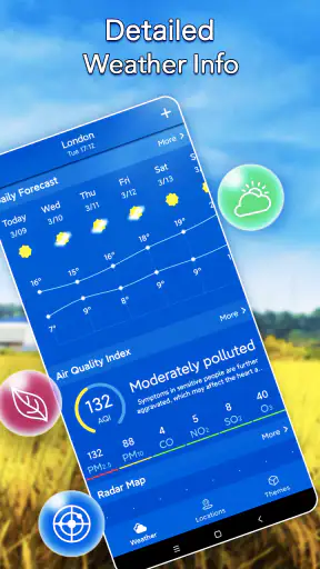 Météo locale：Widget d'alerte screenshot 1