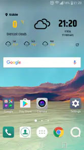 Météo simple et widget horloge screenshot