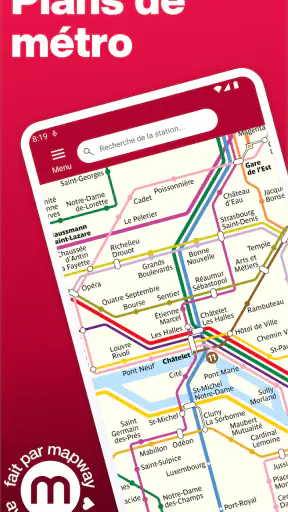 Métro de Paris et Itinéraires screenshot 1