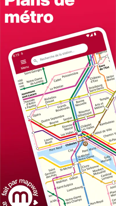 Métro de Paris et Itinéraires screenshot 1
