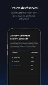 MEXC : Achat de BTC et crypto screenshot