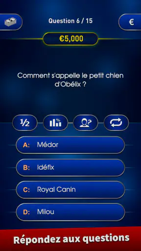 Millionnaire Quizz 2025 screenshot 1
