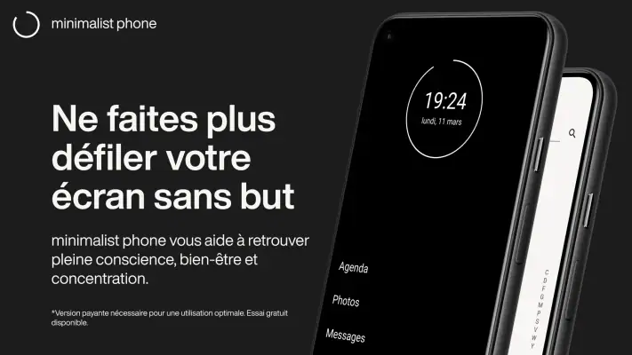 minimalist phone: Productivité screenshot 1