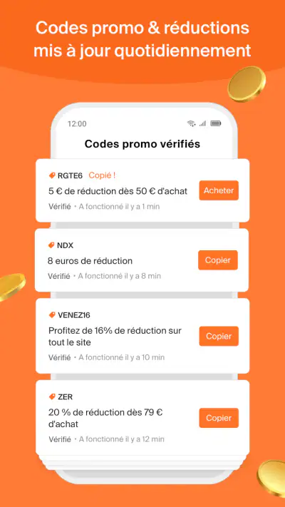 Mino: Codes promo automatiques screenshot 1