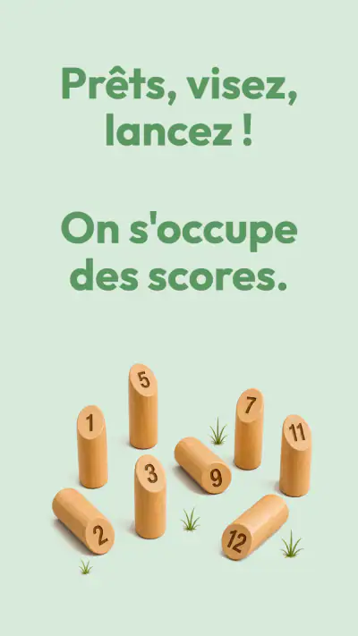 Mölkky Champion: Score & Stats screenshot 1