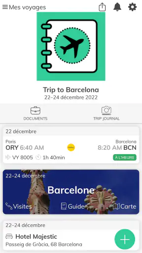 Mon Carnet de Voyage screenshot 1