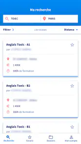 Mon compte formation screenshot