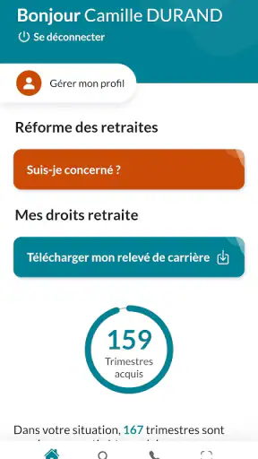 Mon compte retraite screenshot 1