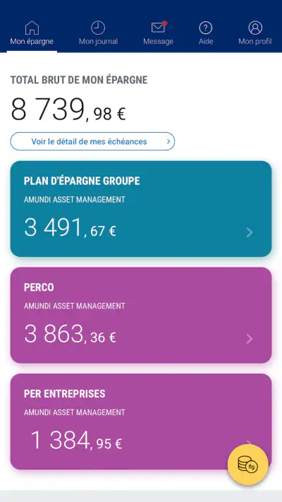 Mon Epargne screenshot 1