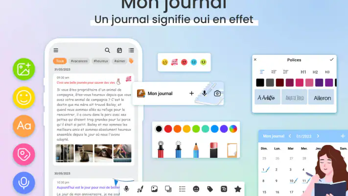 Mon journal - journal intime screenshot 1