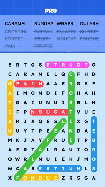 Mots Mêlés Puzzle Challenge screenshot 1