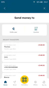 MTN MoMo screenshot