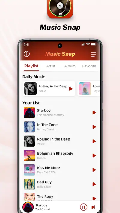 Music Snap:Audio&MP3 Player screenshot 1