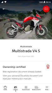 MyDucati screenshot