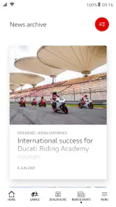 MyDucati screenshot