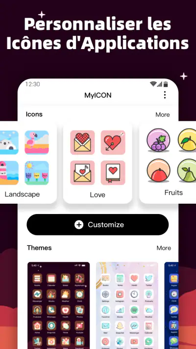 MyICON – Changeur d'icônes screenshot 1
