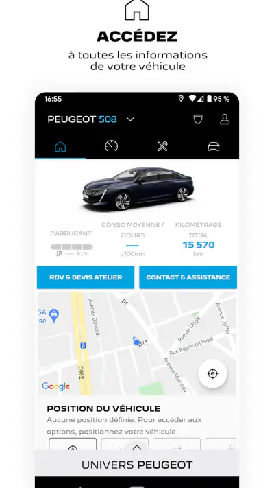 MYPEUGEOT APP screenshot 1