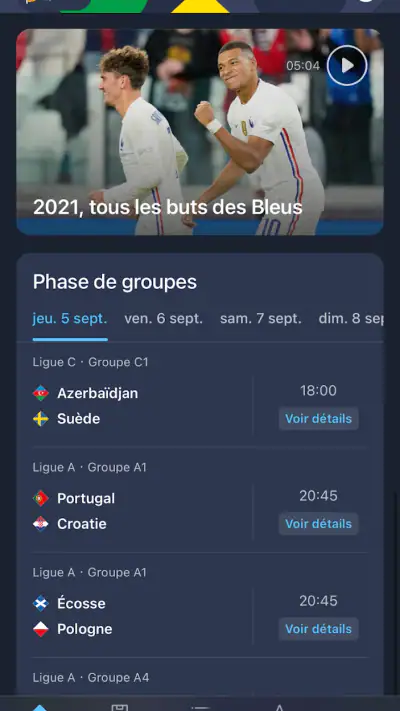 Nations League et EURO féminin screenshot 1