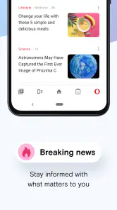 Navigateur Opera Mini bêta screenshot