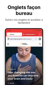 Navigateur Vivaldi : Rapide screenshot