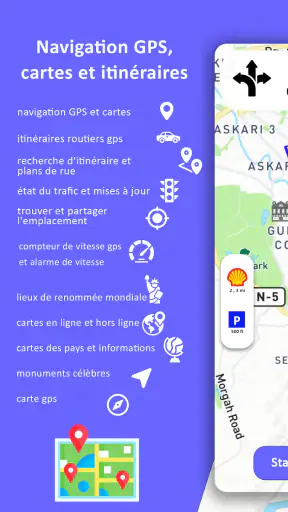 Navigation GPS, cartes et screenshot 1
