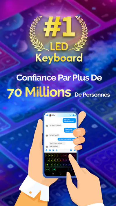 Neon LED Keyboard: Clavier LED screenshot 1