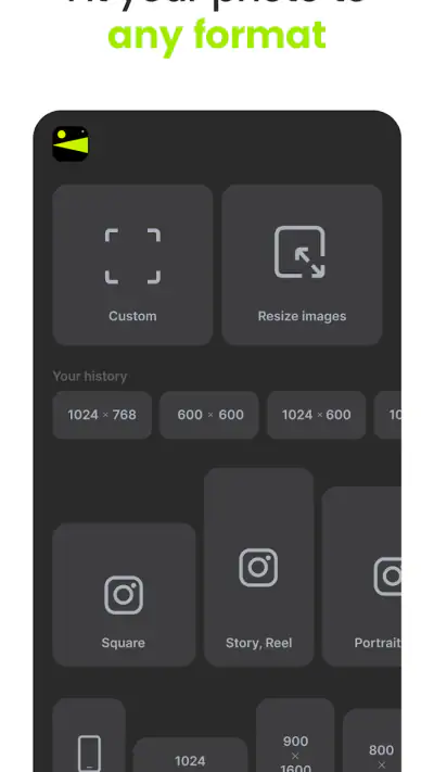 No Crop Photo: Picture Resizer screenshot 1