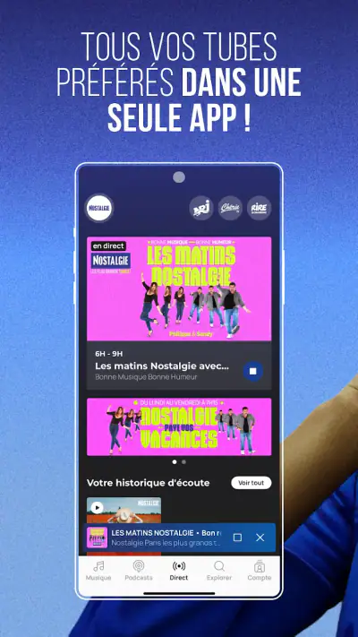 Nostalgie Radio, Musique, Actu screenshot 1