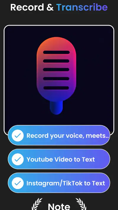 Note AI : basé sur Whisper AI screenshot 1