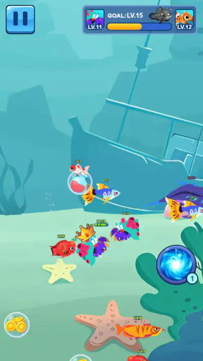 Ocean Club-Fish Fight screenshot 1