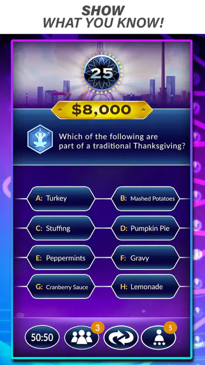 Official Millionaire Game screenshot 1