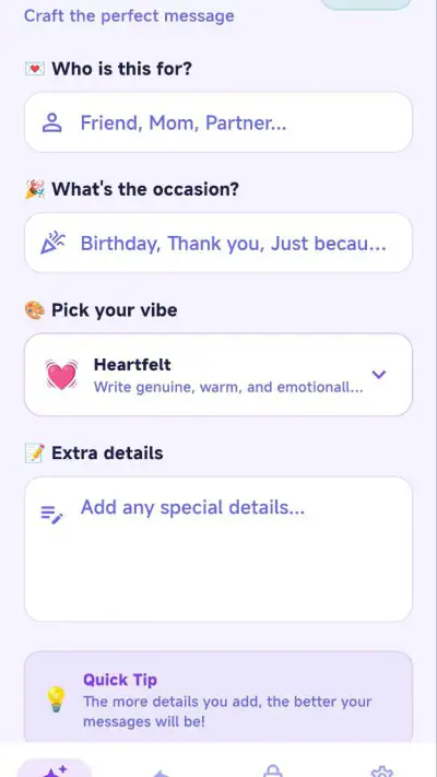 Ora AI - Message Generator screenshot 1