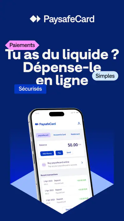 PaysafeCard-paiements prépayés screenshot 1