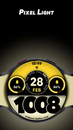 Pixel Light - Watch face screenshot 1