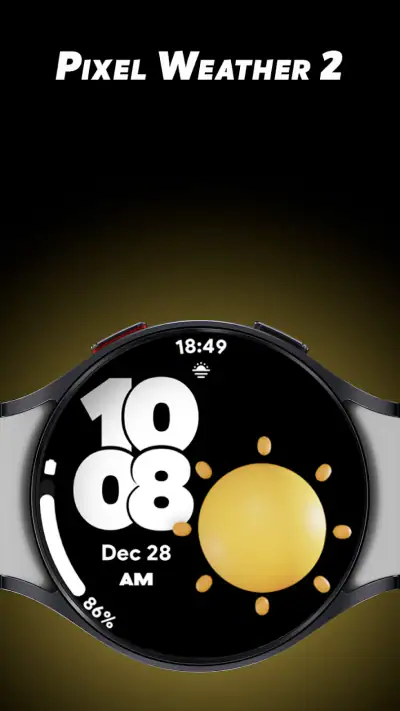 Pixel Weather 2 - Watch face screenshot 1
