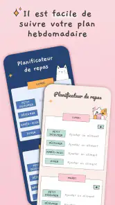 Planning repas semaine screenshot