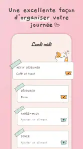 Planning repas semaine screenshot