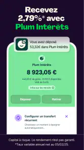 Plum - Épargne automatique screenshot