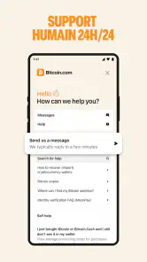 Portefeuille DeFi Bitcoin screenshot