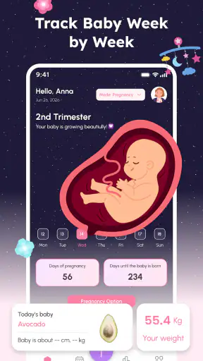 Pregnancy Tracker & Mom Care screenshot 1