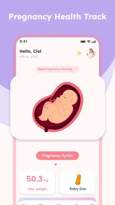 Pregnant Tracker - Baby Bump screenshot 1