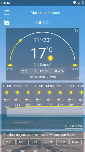 Prevision meteo screenshot 1
