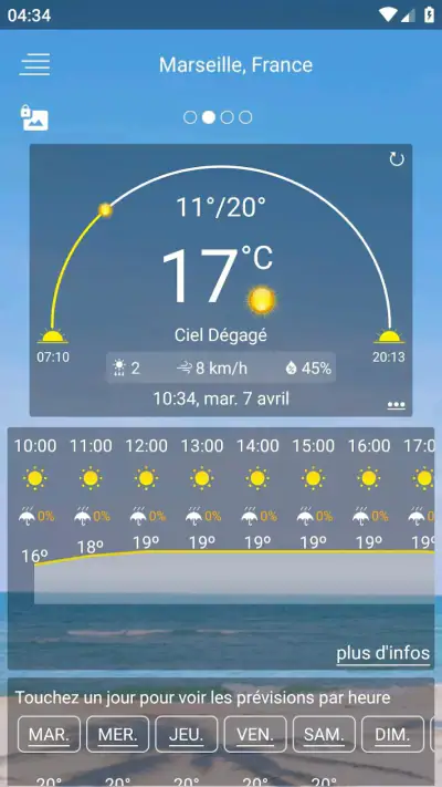 Prevision meteo screenshot 1