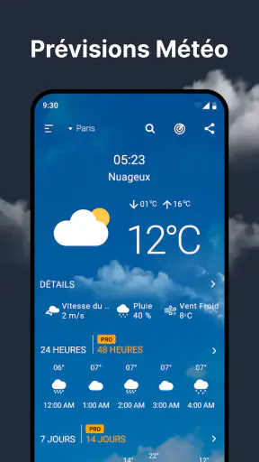 Prévisions météo et radar screenshot 1