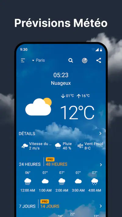 Prévisions météo et radar screenshot 1