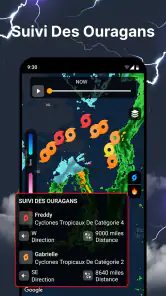 Prévisions météo et radar screenshot