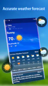 Prévisions météo - Widget screenshot