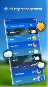 Prévisions météo - Widget screenshot